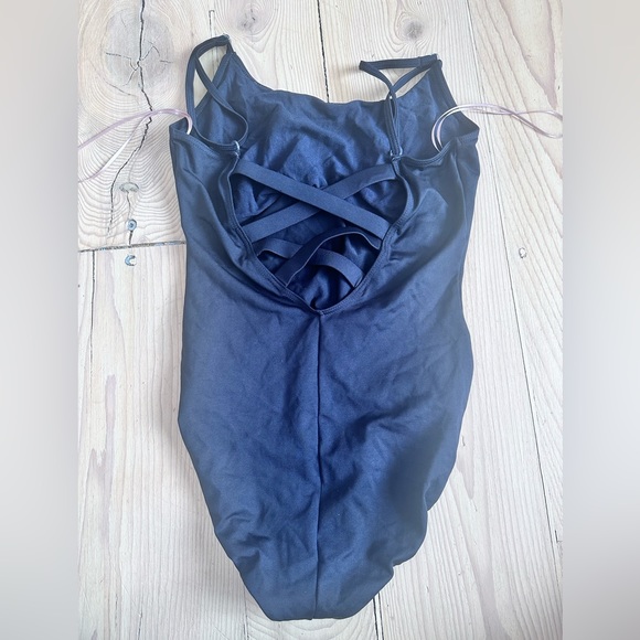 3/$15 So Danca Black Dance Bodysuit Girls L - Picture 1 of 5